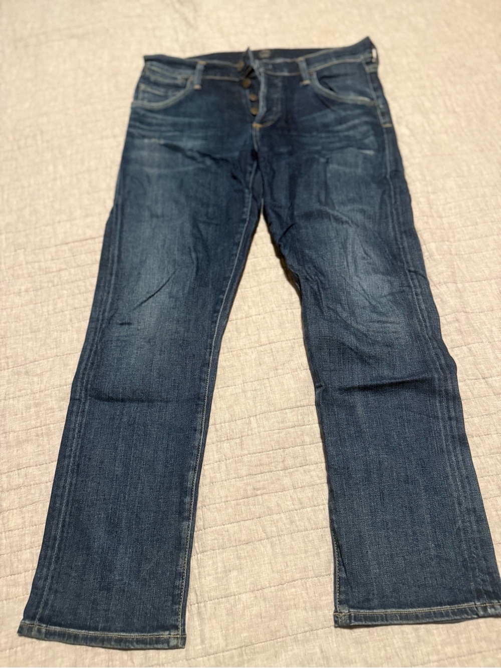 Citizens of Humanity Women’s Dark Blue Straight Leg Jeans, Size 27